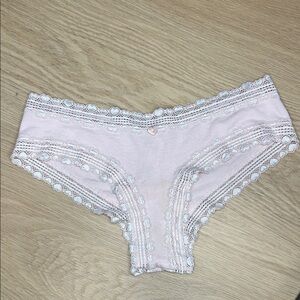Victoria's Secret Cheeky Lace Trim Panty M